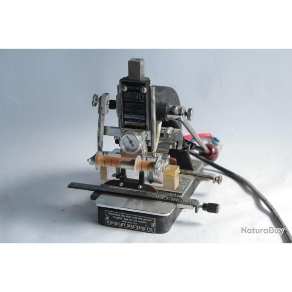 Ancienne machine gaufrage estampage � chaud Kingsley Machine Hot Stamp