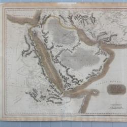 Carte Arabia Egypt Abyssinia Red sea Thomson's 1817