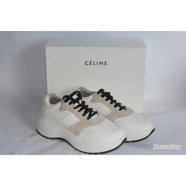 CELINE Sneakers blanches Delivery Phoebe Philo T41 Baskets Femme