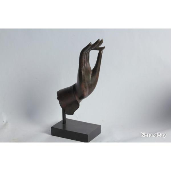 Main de Bouddha bronze Vitarka Mudra Tha�lande