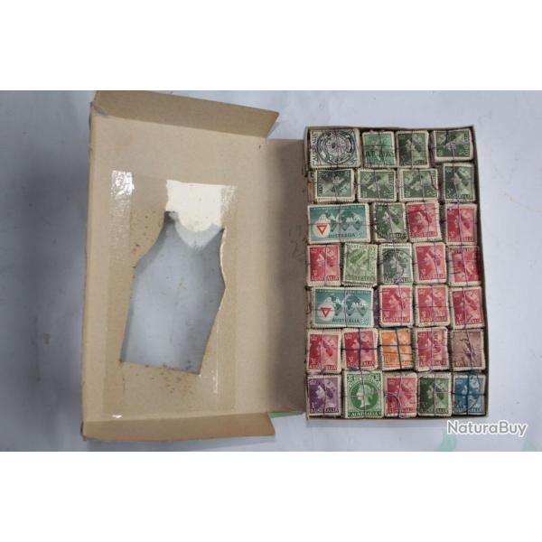 Lot Timbres Australie 1920-1950 oblit�r� pour recherche vari�t�