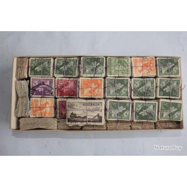 Lot Timbres Australie 1920-1950 oblit�r� pour recherche vari�t�