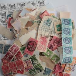 Lot Timbres par paires, blocs, bandes Vrac 1900-1970