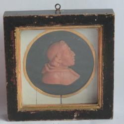 Portrait en cire Pape Pie VII XIX siècle