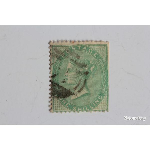 Timbres Grande Bretagne Victoria 1 shilling 1876-1880 obl