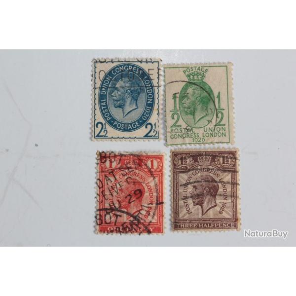 Timbres Grande Bretagne 9e congr�s de l'UPU 1929 oblit�r�