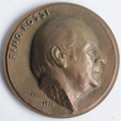 M&eacute;daille bronze Tino Rossi 1970 Chanteur acteur