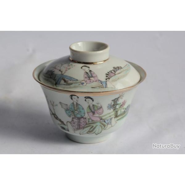Tasse � th� porcelaine Chine Gaiwan