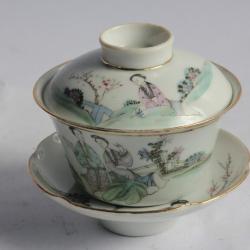 Tasse &agrave; th&eacute; porcelaine Chine Gaiwan