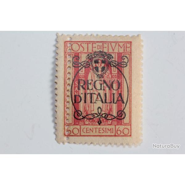 Timbres Italie Fiume Regno D'Italia 1924 var dentelure verticale neuf*