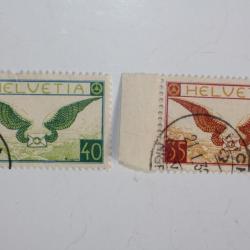 Timbres Suisse poste aérienne émission de 1929