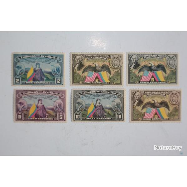 Timbres �quateur Comm�moration de la constitution des Etats-Unis Neufs