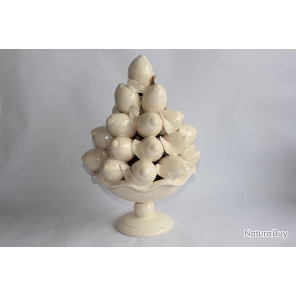 Centre de table c�ramique Citrons Provence