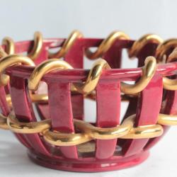 Corbeille à fruits Faïenciers d'Art Masse Frères Desvres