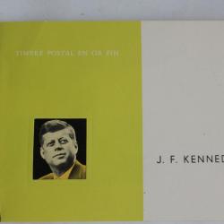 Timbres en or fin J.F Kennedy Ajman neuf