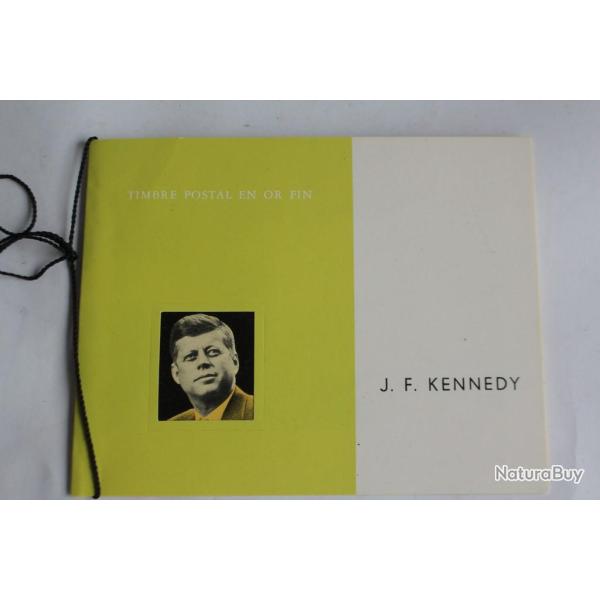 Timbres en or fin J.F Kennedy Ajman neuf
