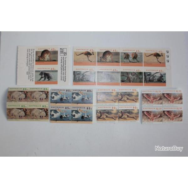 Timbres Australie blocs x4 animaux 1994 neufs