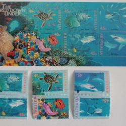 Timbres Australie the world down under 1994 neufs