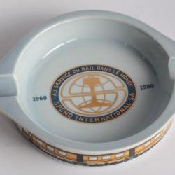 Cendrier publicitaire Train porcelaine danoise Bing & Grøndahl