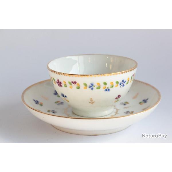 Tasse Bol � th� porcelaine Nyon Bleuets Suisse