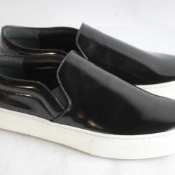 CELINE Baskets verni noir Slip on Skate T38 Femme