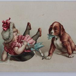 Chromo publicitaire Chapeaux Au Canada Genève Suisse