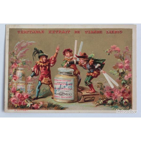 Chromo publicitaire LIEBIG V�ritable extrait de viande D. Hutinet