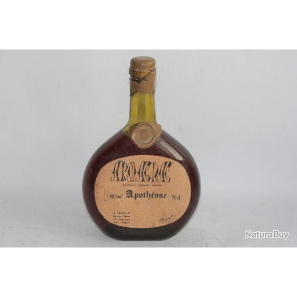 Ancienne bouteille Armagnac Apoth�ose M. Tr�pout