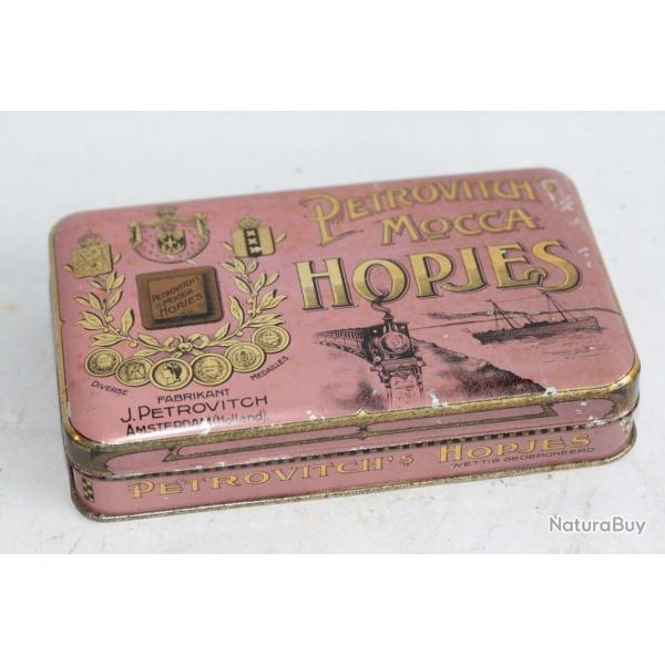 Boite bonbons publicitaire Petrovitch's Mocca Hopjes Train Amsterdam