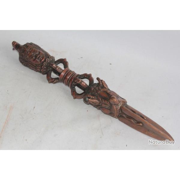 Ancien Phurba Kilaya Vajrakila cuivre Rituel bouddhiste N�pal