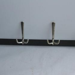 Porte manteau 4 pat&egrave;res chrom&eacute;es design 1950