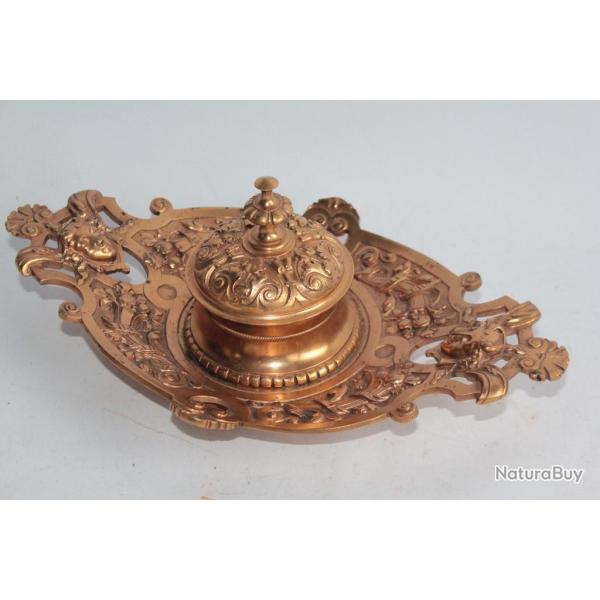 Encrier bronze XIXe si�cle Napol�on III