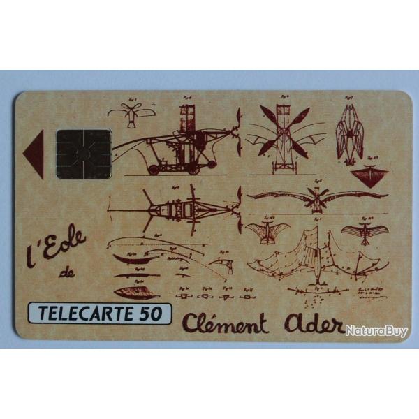 T�l�carte � puce France Priv�e �ole 2 Cl�ment Ader 1990
