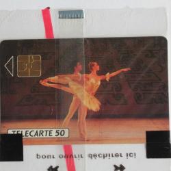 T&eacute;l&eacute;carte &agrave; puce Monaco MF8 Ballets de Monte-Carlo NSB 1990