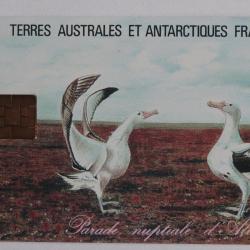 T&eacute;l&eacute;carte &agrave; puce Terres Australes TAAF4 Albatros 1995