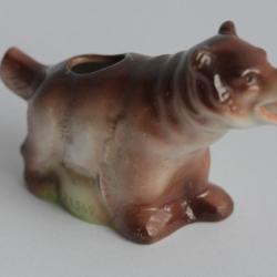 Petit pot à crème porcelaine Ours