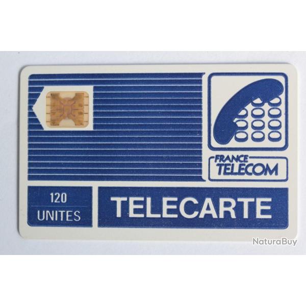 T�l�carte � puce France Pyjama SC4ob Typo bleu fonc� Py19 d�calage