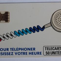 T&eacute;l&eacute;carte &agrave; puce France Cordon blanc Ko58 SC4ob impression d&eacute;centr&eacute;e