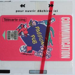 T&eacute;l&eacute;carte &agrave; puce France Cinq Unit&eacute;s CB News Communication 1993 NSB