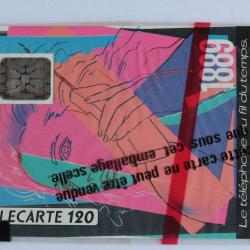 T&eacute;l&eacute;carte &agrave; puce France T&eacute;l&eacute;phone au fil du temps 120 U NSB