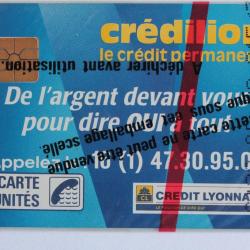 T&eacute;l&eacute;carte &agrave; puce France Credilion 50 U 1989 NSB