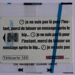 T&eacute;l&eacute;carte &agrave; puce France Publique Keno 120 U NSB 1993