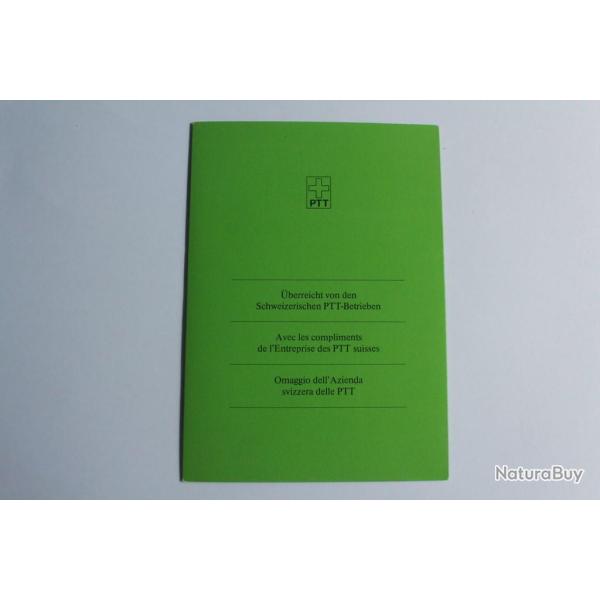 Carnet Timbres sp�ciaux Suisse FDC 1980