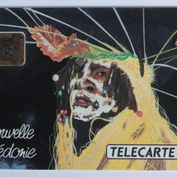 T&eacute;l&eacute;carte &agrave; puce Nouvelle-Cal&eacute;donie Danseur 1992
