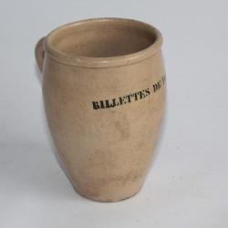 Pot gr&egrave;s verniss&eacute; Rillettes de Tours