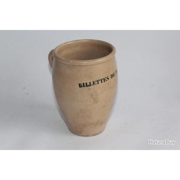 Pot gr�s verniss� Rillettes de Tours