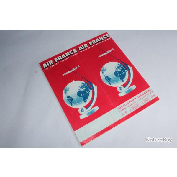 Air France Time Table n�4 1958