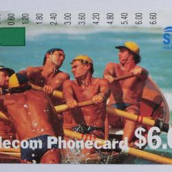 Télécarte Anritsu Australie Surf Rowers 1989 Geelong Trial