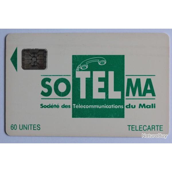T�l�carte � puce Mali SoTelMa Green Logo 1993