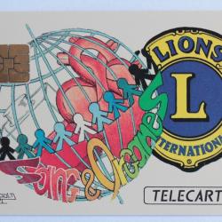 Télécarte à puce France Privée-Publique Lions Club 1991